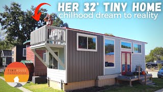 Manifested Her Dream 85k Tiny Home —paid off amp living her best life [upl. by Odlanyer]