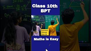 BPT Class 10 Class 10 Math Chapter 6 Triangles ytshorts shorts fun trending bpt thalestheorem [upl. by Werby]