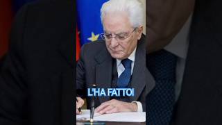 PAZZÊSCÖ MATTARELLA HA UFFICIALMENTE BLOCCATO TUTTO MELONI È SCOSSA DALLANNUNCIO short games [upl. by Landbert350]