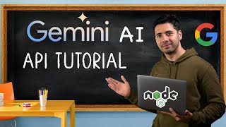 Google Gemini AI API Tutorial ✦ How to Use Gemini AI API for Beginners [upl. by Gregoire]