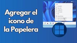 Cómo agregar el icono de la papelera de reciclaje al escritorio en Windows [upl. by Samuel]