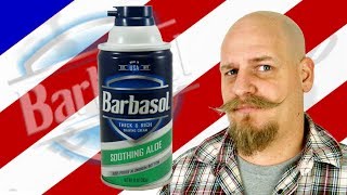 Barbasol Shaving Cream  Soothing Aloe [upl. by Olympias931]