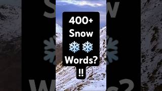 Fact Of Scotlands 400 Words for Snow ❄️ shorts language [upl. by Redman]