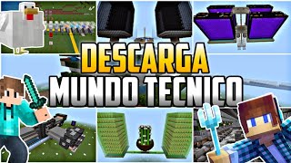 🔥DESCARGA MUNDO TECNICO PARA Minecraft 120🔥 [upl. by Aileon]