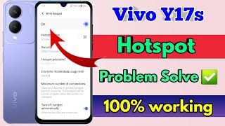 vivo y17s hotspot not working vivo y17s hotspot settings [upl. by Fay]