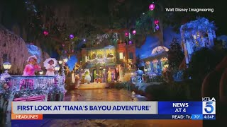 Disney gives first look inside Tianas Bayou Adventure attraction [upl. by Orhtej32]