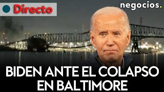 DIRECTO  BIDEN REACCIONA TRAS EL COLAPSO DEL PUENTE DE BALTIMORE [upl. by Nalim963]