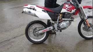 YAMAHA TT600R KICK Starting [upl. by Tnerual]