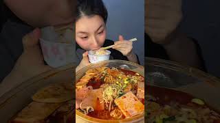 Mukbang spicy soup noodle [upl. by Rolland]