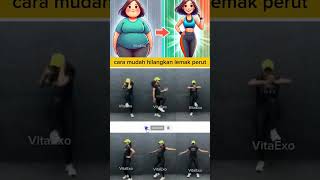 Hilangkan lemak perut untuk pemula workout tips bakarlemakperut olahragamengecilkanperut shorts [upl. by Anidal961]