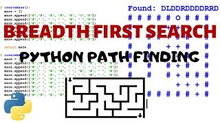 Breadth First Search BFS in Python Python Maze World pyamaze [upl. by Nollad]