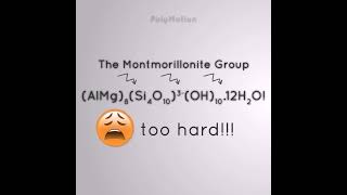 Montmorillonite  AlMg8Si4O103OH1012H2O [upl. by Graner404]