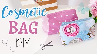 Astuccio in stoffa Fai da te  Cosmetic Bag DIY [upl. by Einahpit]