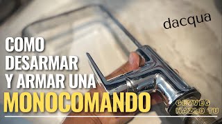 Como desarmar y armar una grifería de cocina monocomando [upl. by Ocnarf]