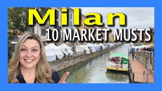 10 MUST HAVES for Milan Navigli Antique Vintage Market [upl. by Leahcimnaes776]