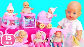 Baby Annabell amp NEW baby dolls for kids Kids play with baby doll bedroom amp doll video for kids [upl. by Poppas]