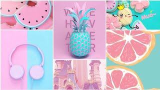 Cute Wallpapers for girls  2021 Wallpapers  Blue  Pink wallpaper [upl. by Ennaxor806]