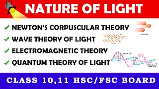 X XI Physics Ch9  NATURE OF LIGHT  Newtons Corpuscular Theory Wave Theory UrduHindi [upl. by Gowon]