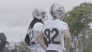 Derek Carr Discusses New Offensive Additions [upl. by Arbba]