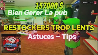 MOTEL MANAGER SIM  PUB  CASH  LE PROBLEME DES RESTOKERS LENTS [upl. by Jordans]