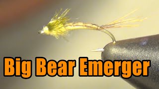 Big Bear Emerger Fly Tying Instructions amp How To Tie Tutorial [upl. by Hammer]