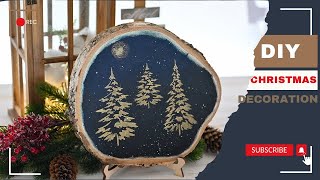 Stencil ❄ DIY Christmas Decoration Tutorial [upl. by Christabella427]