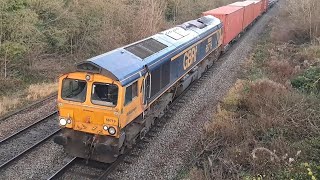 66719 4M59 Southampton to Ditton at Leamington Spa on 14th December 2023 [upl. by Yblek]