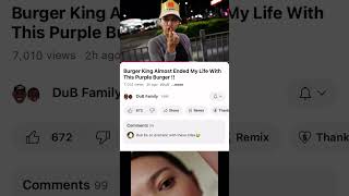 DuB Family tries ZESTY SAUCE FEOM BURGER KING NEW VIDEO 🚨🍔😭 [upl. by Eylatan260]