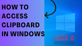 How To Access Clipboard In Windows [upl. by Gnouhc]