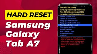 Samsung Galaxy Tab A7 Hard Reset Pattern Unlock  Full Guide [upl. by Pampuch]