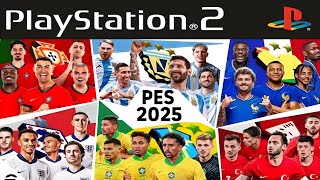 PES 2025 PS2 ISO EFOOTBALL ATUALIZADO DOWNLOAD GRÁTIS [upl. by Jandy403]