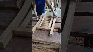 ROCKING CHAIR BACKREST rockingchair woodworking shortvideo carpentry [upl. by Leicam]