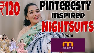 meeshohaul 20 KOREAN PRODUCTS MEESHO RANDOM KOREAN NIGHTSUITS HAUL STARTING AT RS 120🔥 meesho [upl. by Dieter]