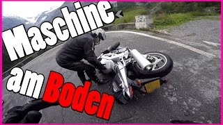 Motorradunfall auf Stilfser Joch  Motorrad umgeschmissen beim Helfen  ReiseVlog  Sluty [upl. by Terra637]