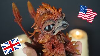 So Realistic Making a Phoenix with Polymer Clay Character Design Timelapse Tutorial Cosclay [upl. by Clabo]