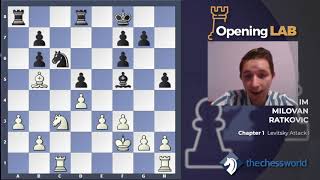 Trompowsky  Levitsky Attack with IM Milovan Ratkovic  Exclusive Preview [upl. by Mclain]