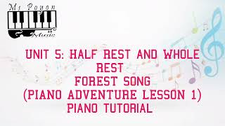 Forest Song Piano Adventure Level 1 Piano Tutorial [upl. by Wilhelm]