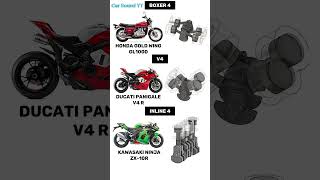 Which one is Best  Boxer 4 vs V4 vs Inline 4 Animation amp Sounds [upl. by Maziar7]