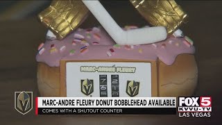 Las Vegas man creates MarcAndré Fleury donut bobblehead [upl. by Dragelin]