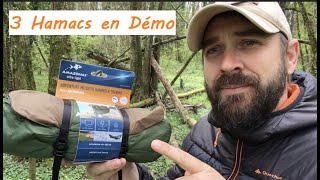 Présentation 3 hamacs moustiquaires haut de gamme de chez Amazonas UltraLight [upl. by Docila901]