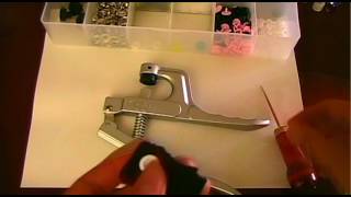 How to Install Plastic Snaps with KAM K1 Snap Pliers Instructional Tutorial [upl. by Obelia]