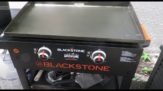 Seasoning the Blackstone 28 inch Griddle for the first time [upl. by Swehttam509]