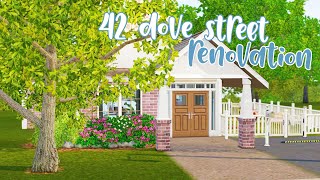 42 DOVE STREET RENOVATION 🏡 the sims 3 speed build [upl. by Nytsrik]