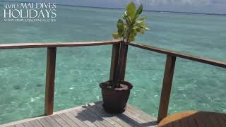 Meeru Resort Jacuzzi Water Villa Walkthrough [upl. by Ardys]