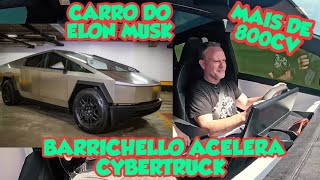 REAGINDO TESLA CYBERTRUCK COM R BARRICHELLO CARRO MAIS DE 800CV DO ELON MUSK [upl. by Ahsan]