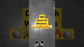 Discover Dwarvish Wisdoms Interested Just Subscribe Shorts wisdom dwarves [upl. by Jeni]