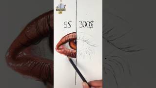 Hyper realistic eye tutorial drawing art 5ASMR shortvideo 1 [upl. by Ursal]