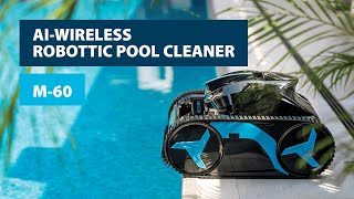 AquaForte M60 AI wireless pool cleaner [upl. by Viradis30]