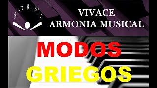 TUTORIAL DE MODOS GRIEGOS EN EL PIANO ARMADURAS Y CENTROS TONALES ARMONIA MUSICAL [upl. by Aicilanna]