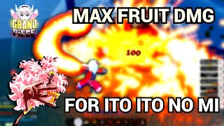 GPO Max Fruit Damage For Ito Ito no mi and best stats for Ito fruit main In Grand Piece Online [upl. by Newra]